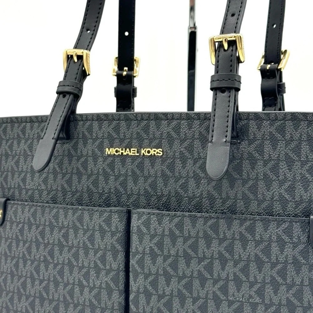 Michael Kors Jet Set Medium Pocket Tote Bag
NWT
Black Signature - Picture 3 of 10
